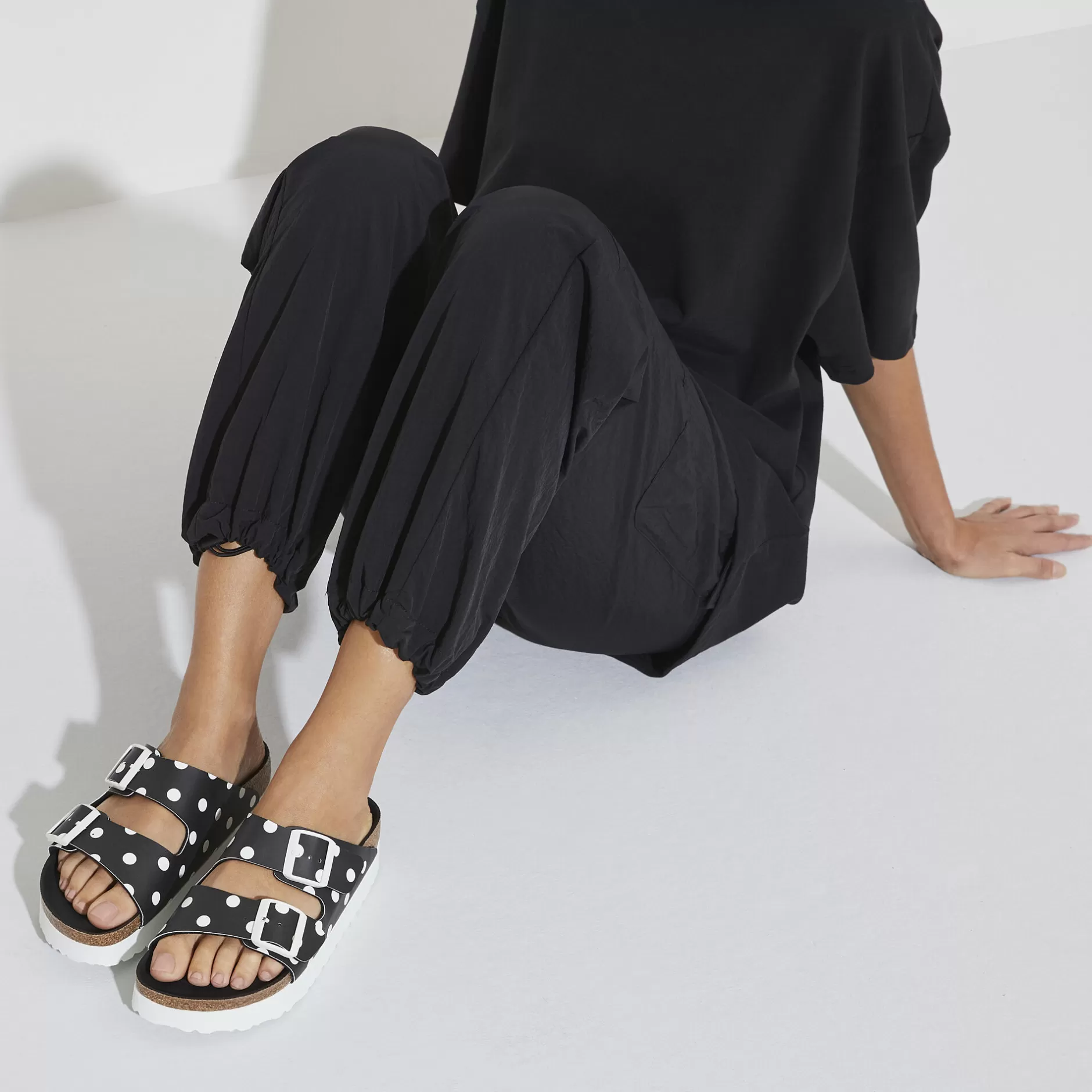 Birkenstock Arizona Black White Dots Best Sale