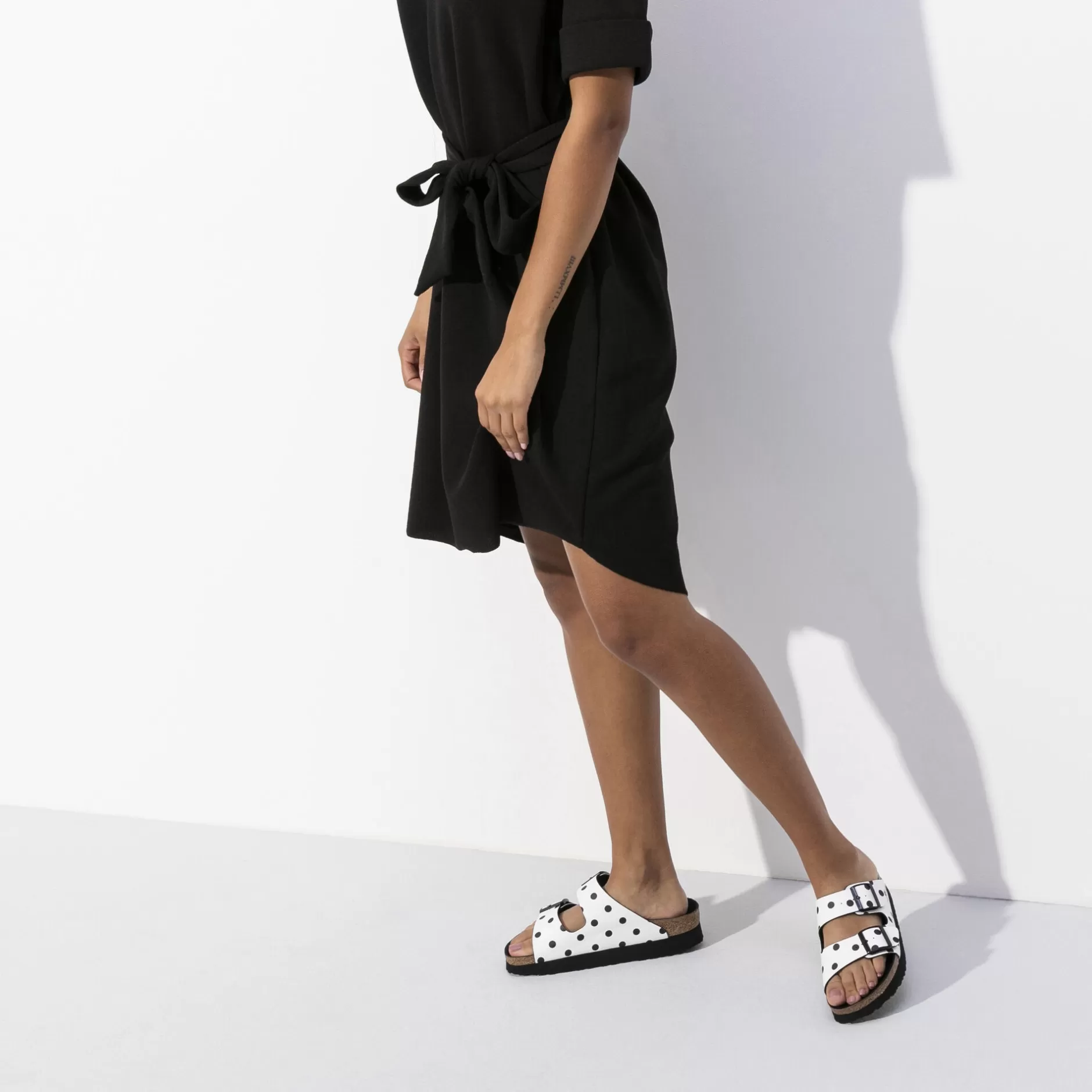 Birkenstock Arizona White Black Dots Discount