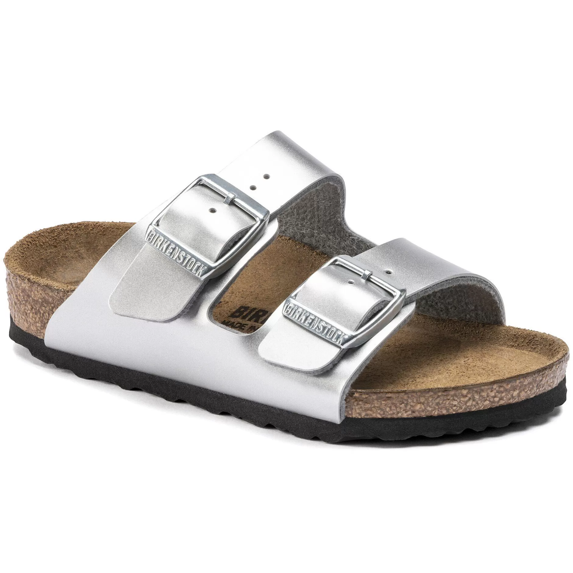 Birkenstock Arizona Kids Electric Metallic Silver Hot