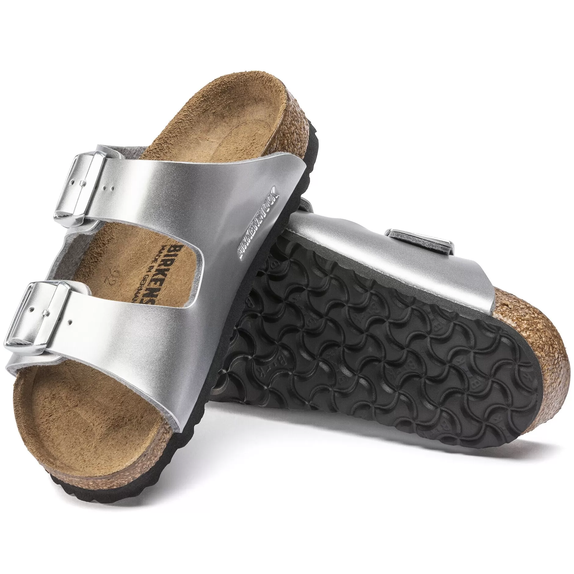 Birkenstock Arizona Kids Electric Metallic Silver Hot