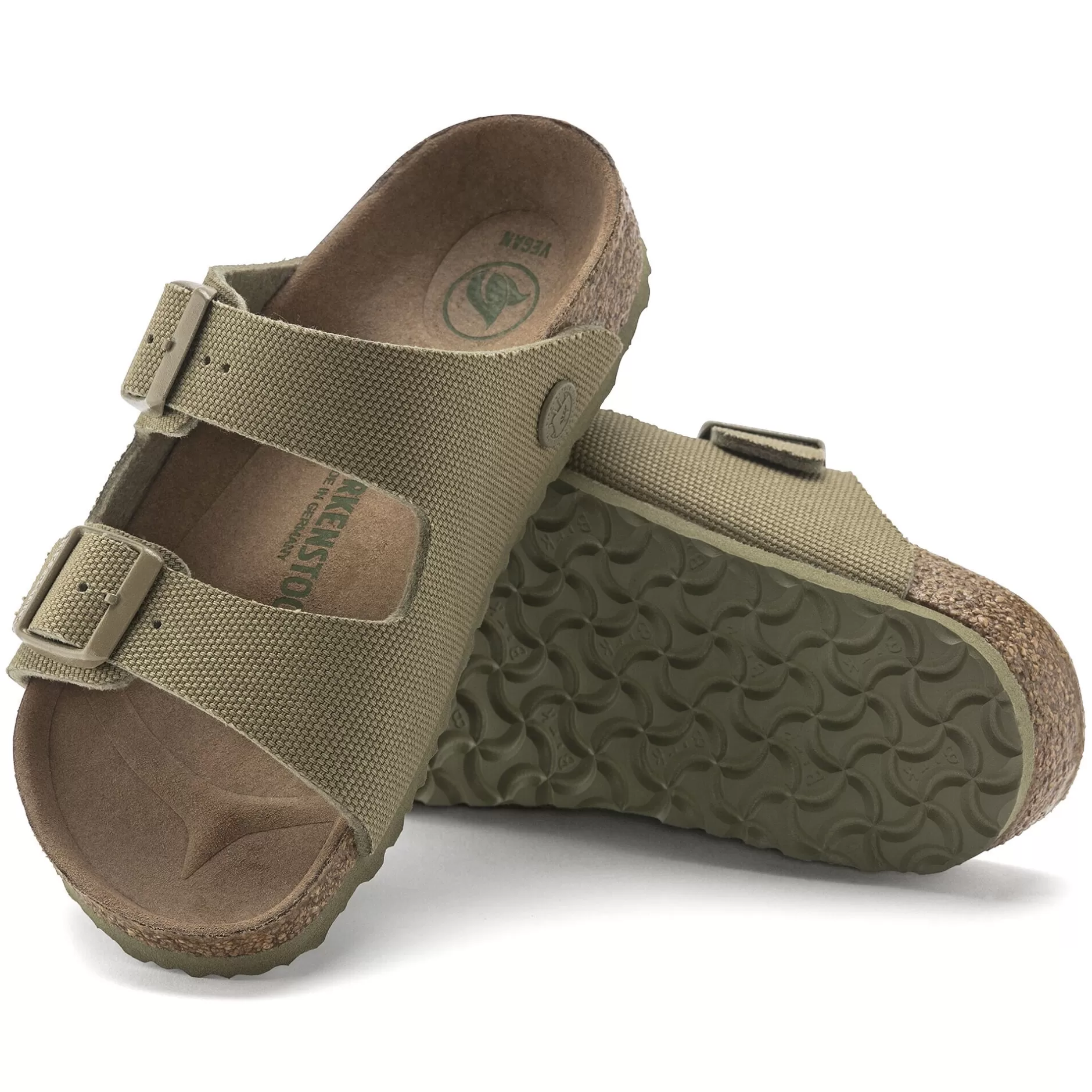 Birkenstock Arizona Kids Vegansk Faded Khaki Best Sale