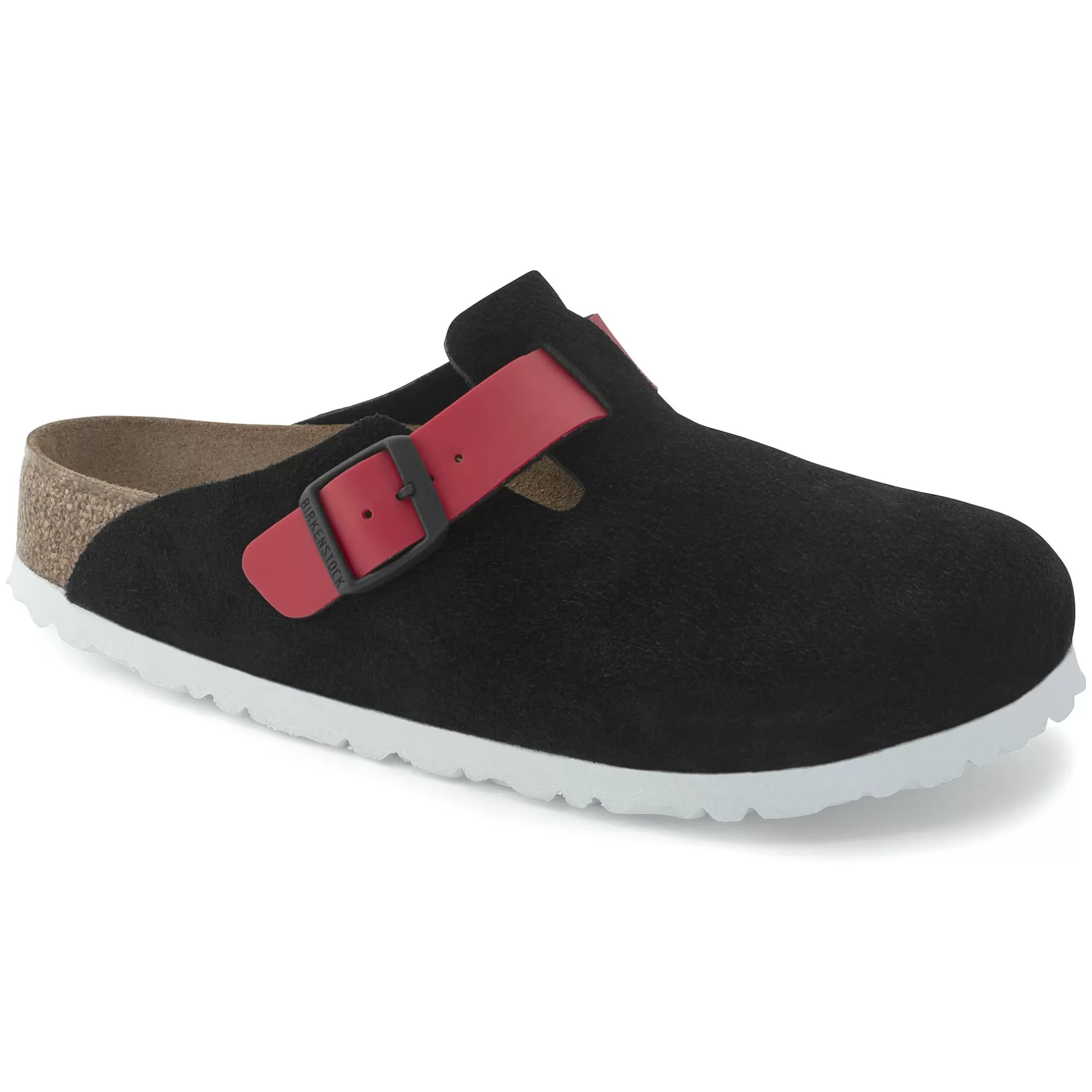 Birkenstock Boston Black / Active Red Best