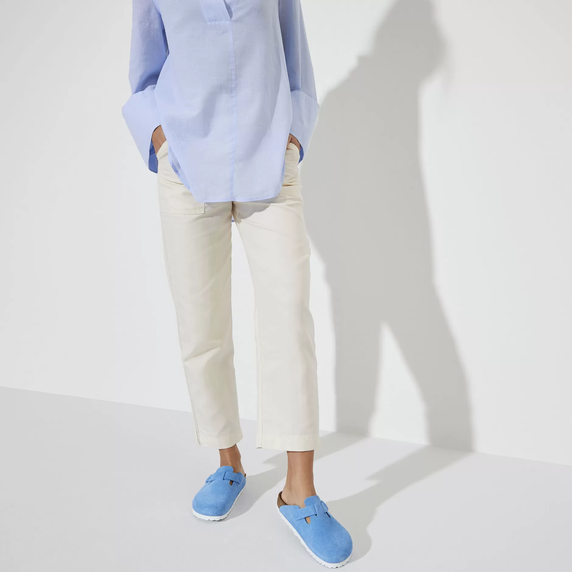 Birkenstock Boston Blau Online