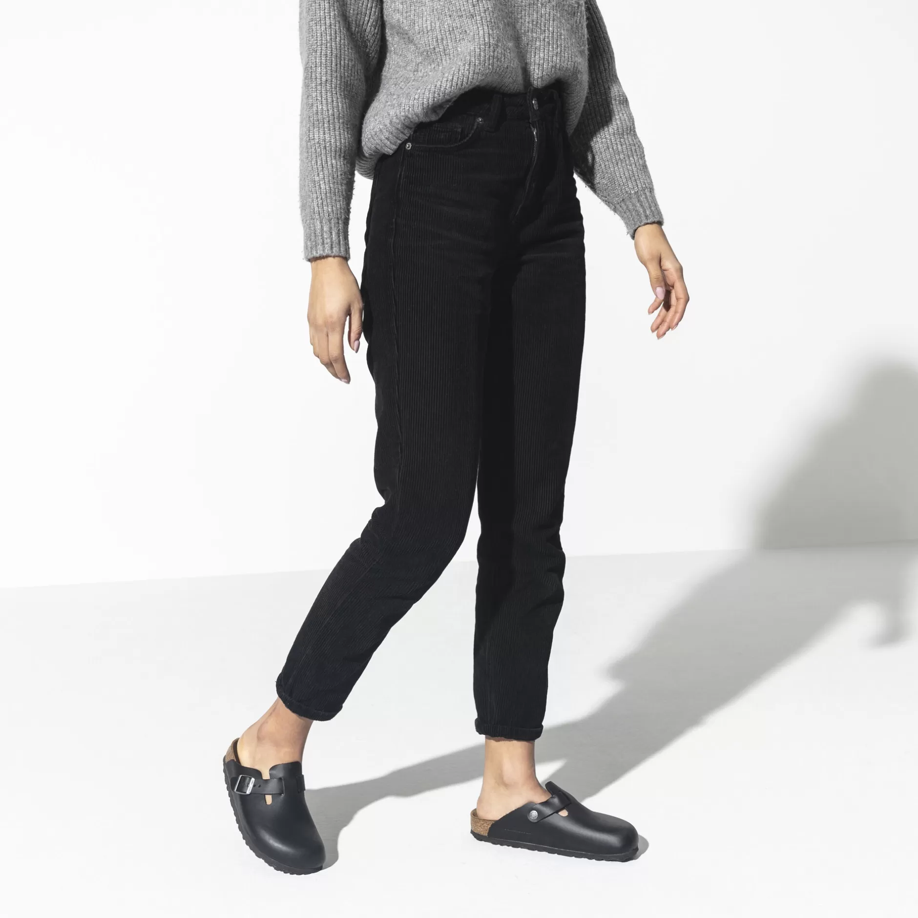 Birkenstock Boston Black Cheap
