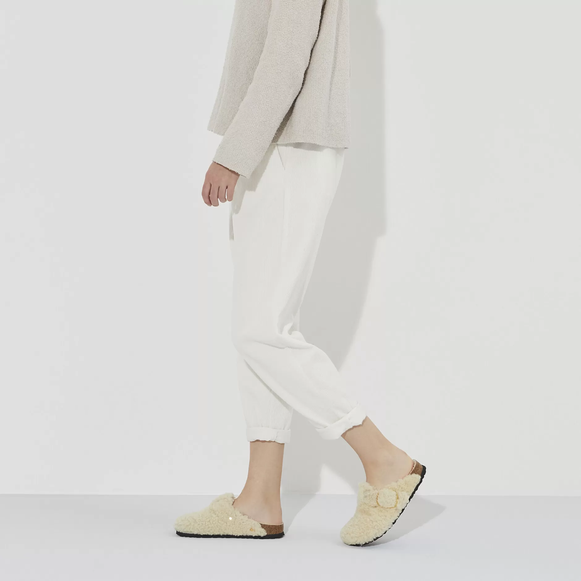 Birkenstock Boston Big Buckle Eggshell Shop