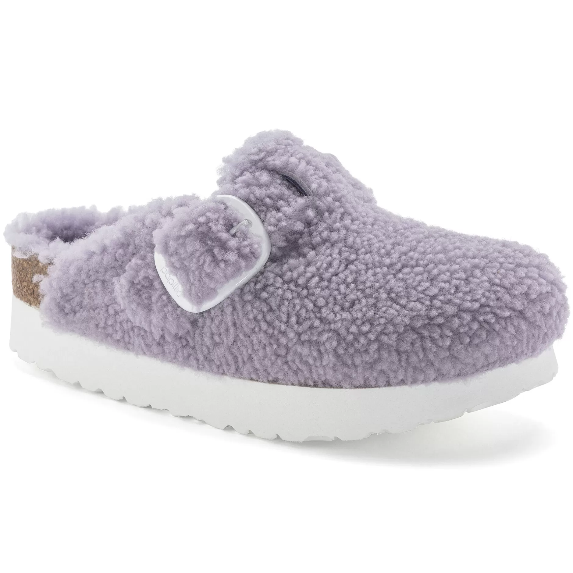 Birkenstock Boston Big Buckle Platform Purple Fog Fashion