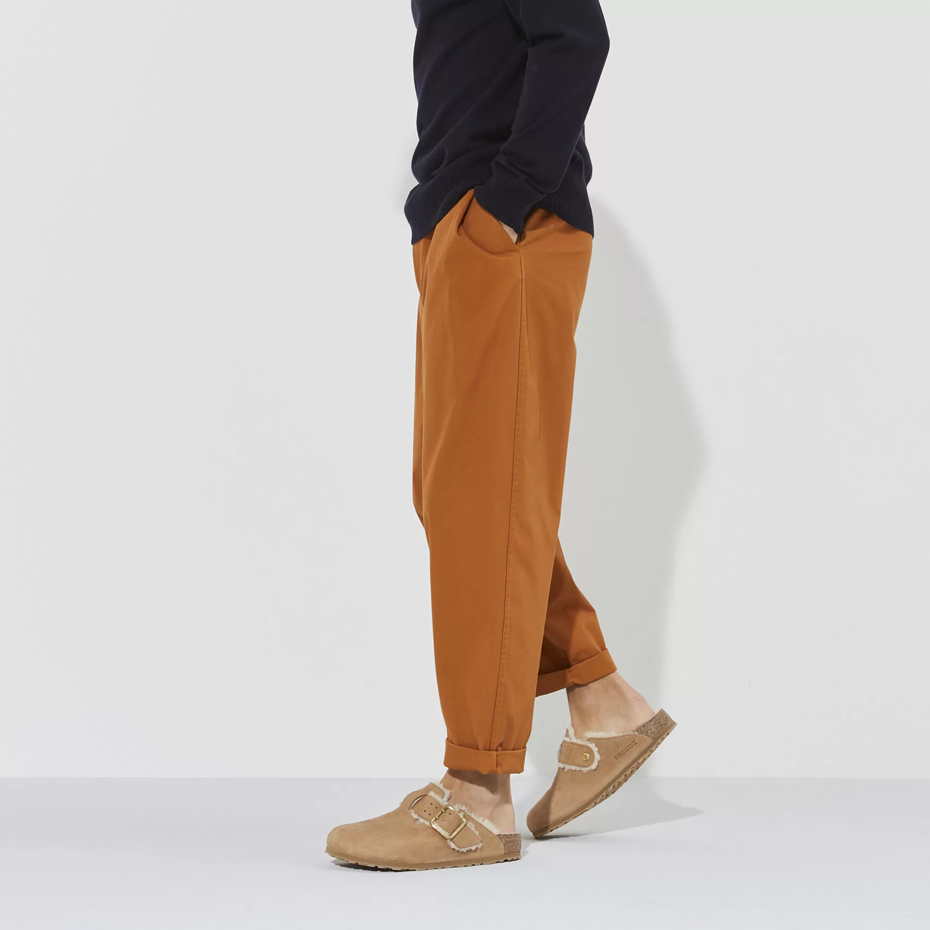 Birkenstock Boston Bold Shearling Cognac Best