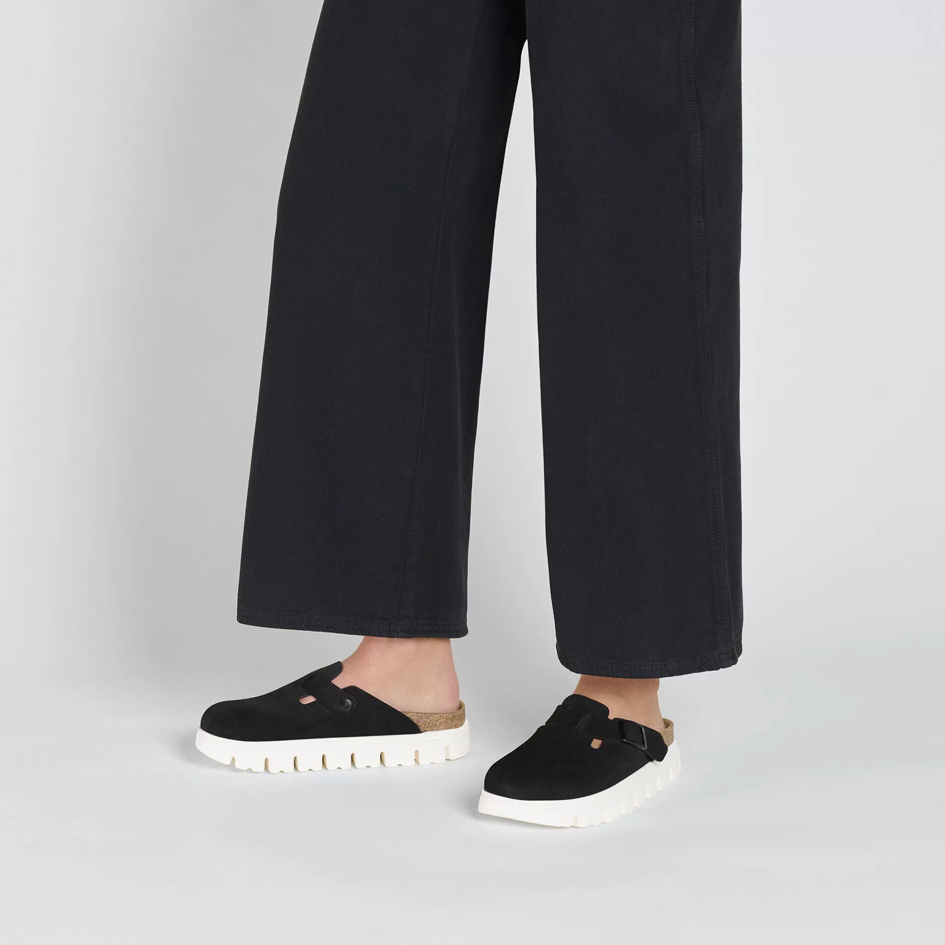 Birkenstock Boston Chunky Black Clearance