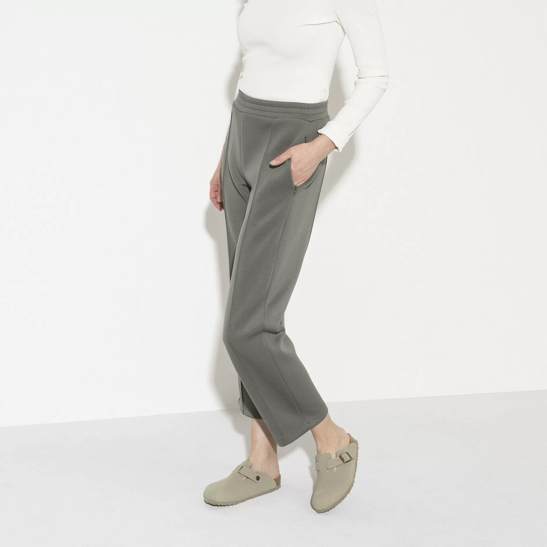 Birkenstock Boston Vegansk Khaki Hot