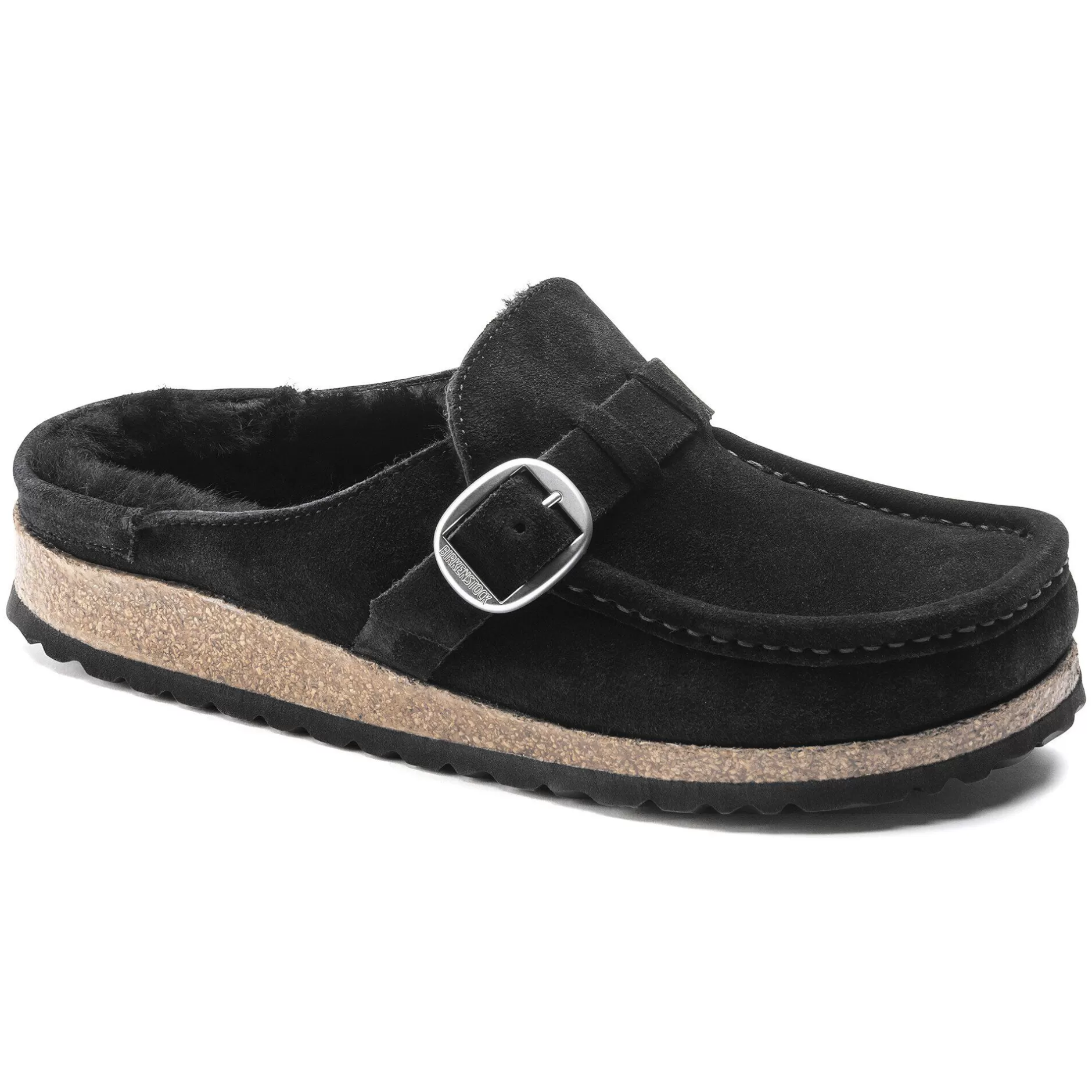 Birkenstock Buckley Lammeskind Black Best