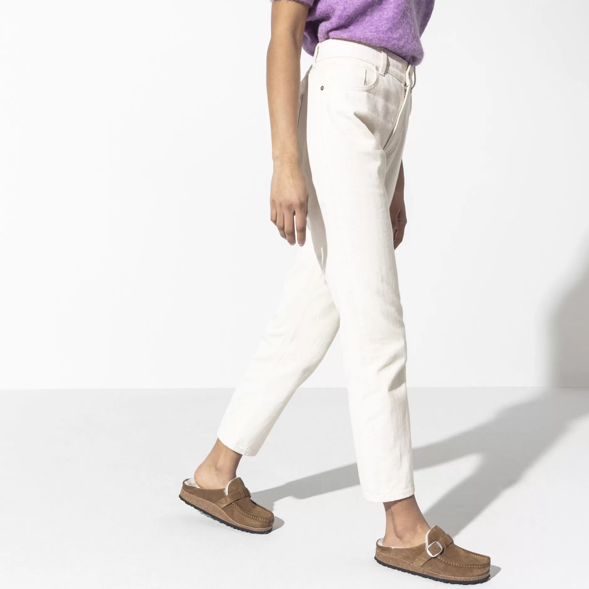 Birkenstock Buckley Lammeskind Tea Clearance