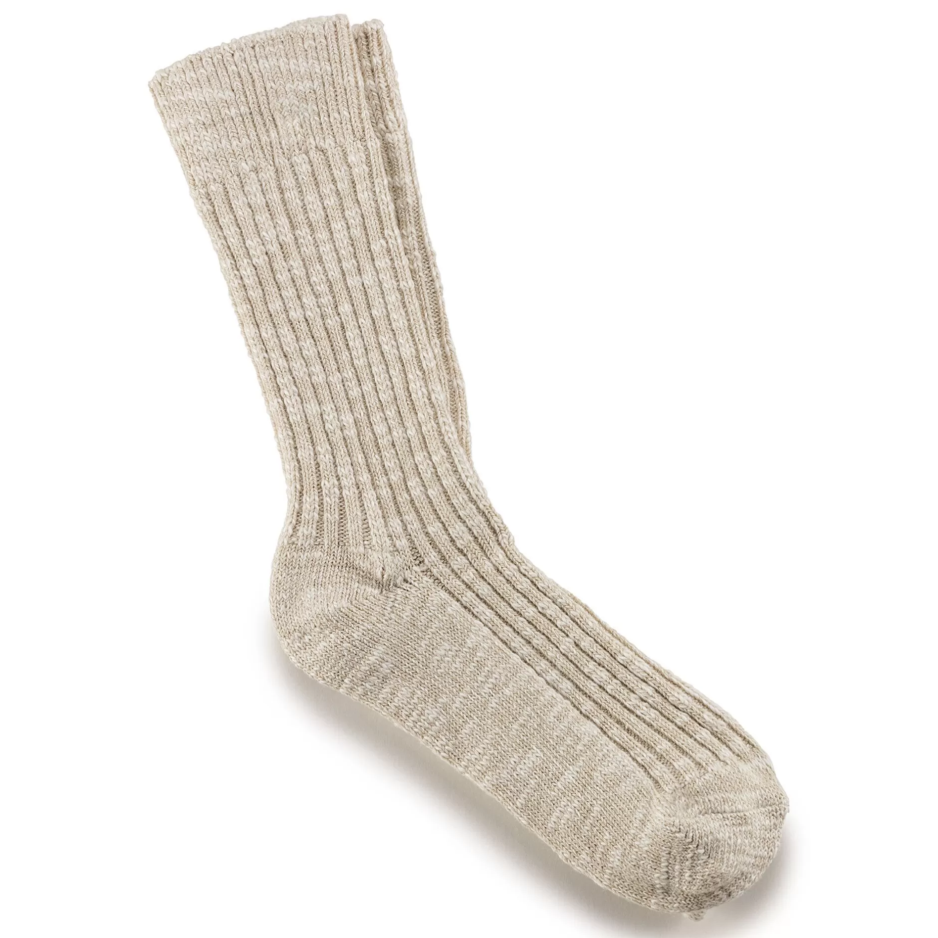 Birkenstock Cotton Slub Herrer Beige/White Online