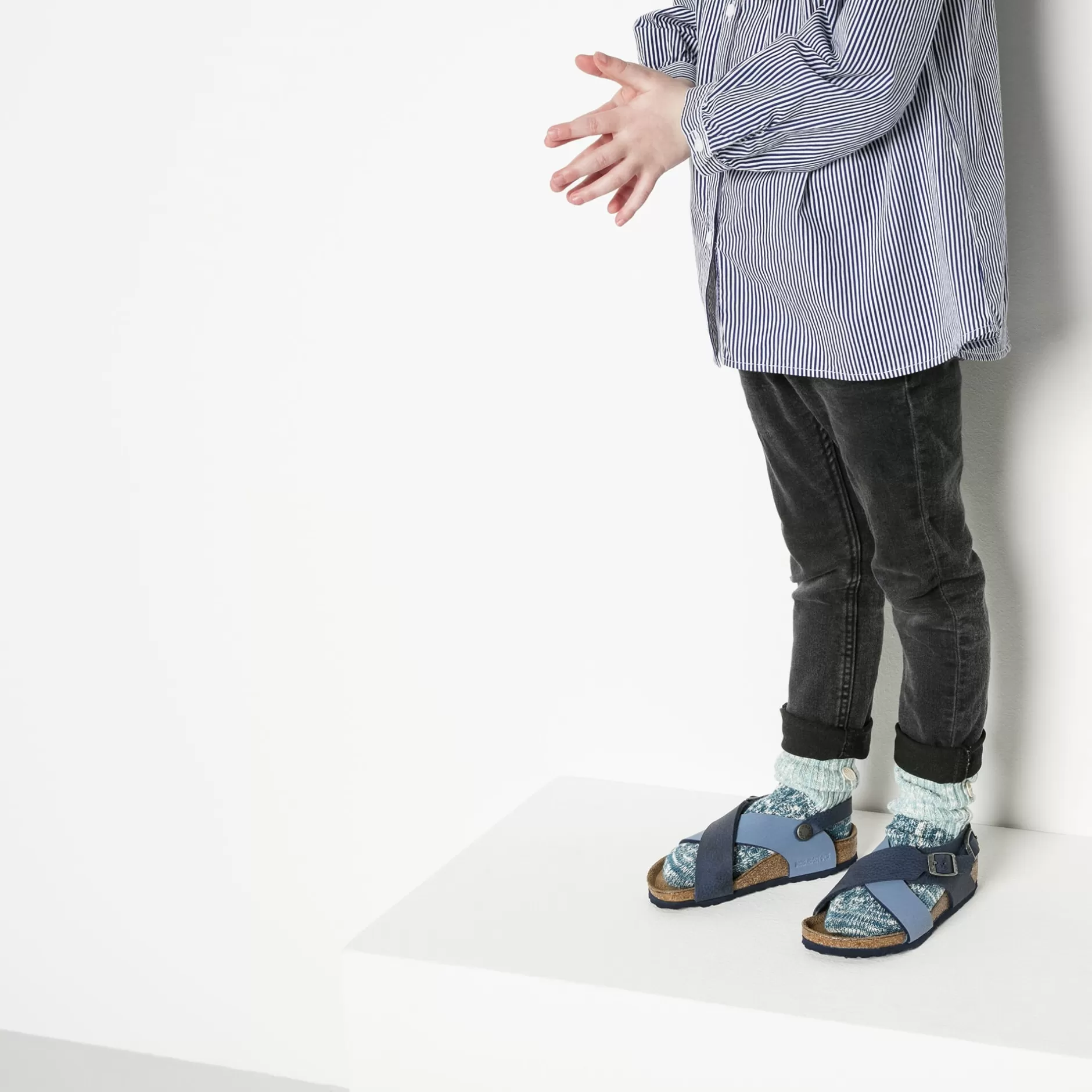 Birkenstock Cotton Slub Kids Nile Blue Best