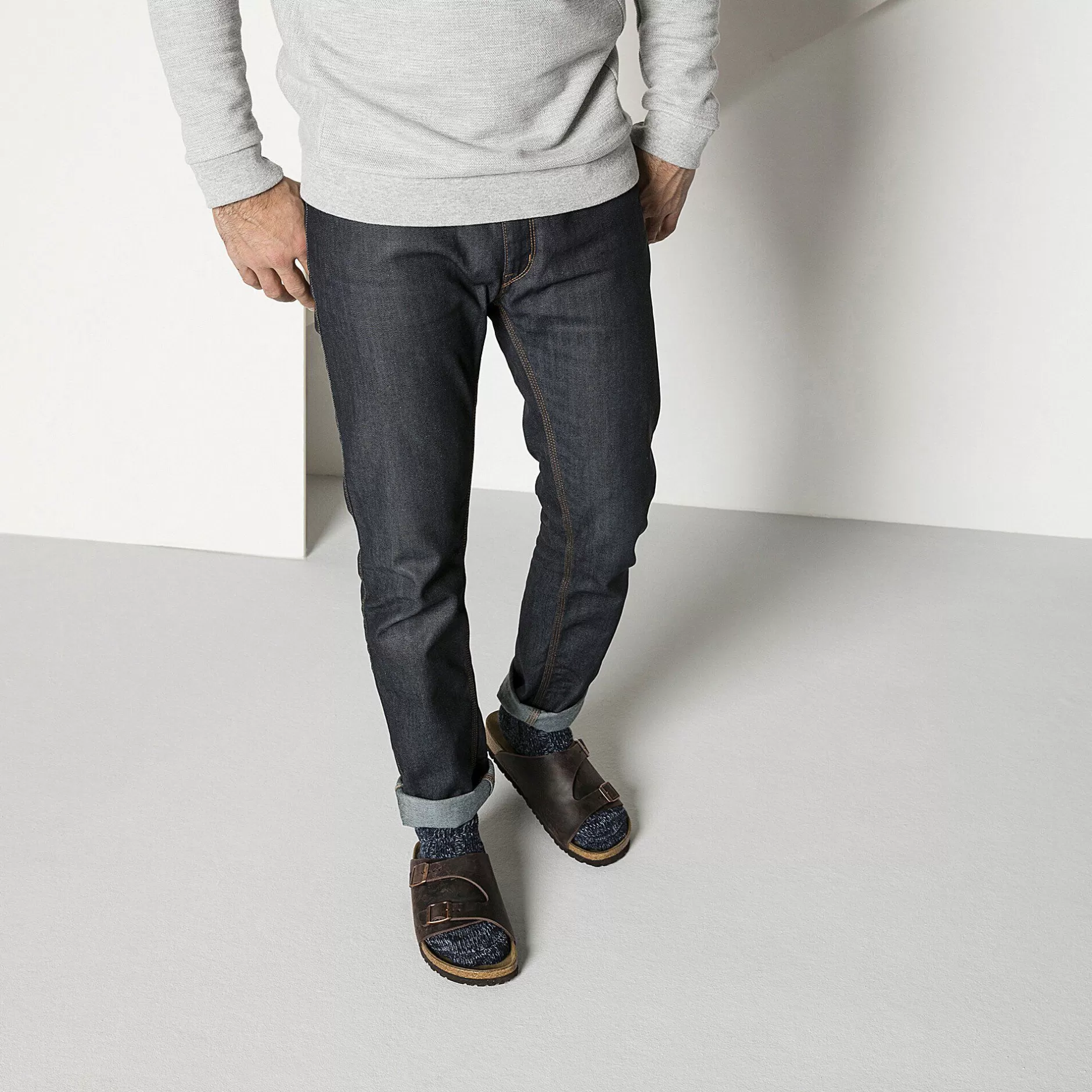 Birkenstock Cotton Twist Herrer Blue Store