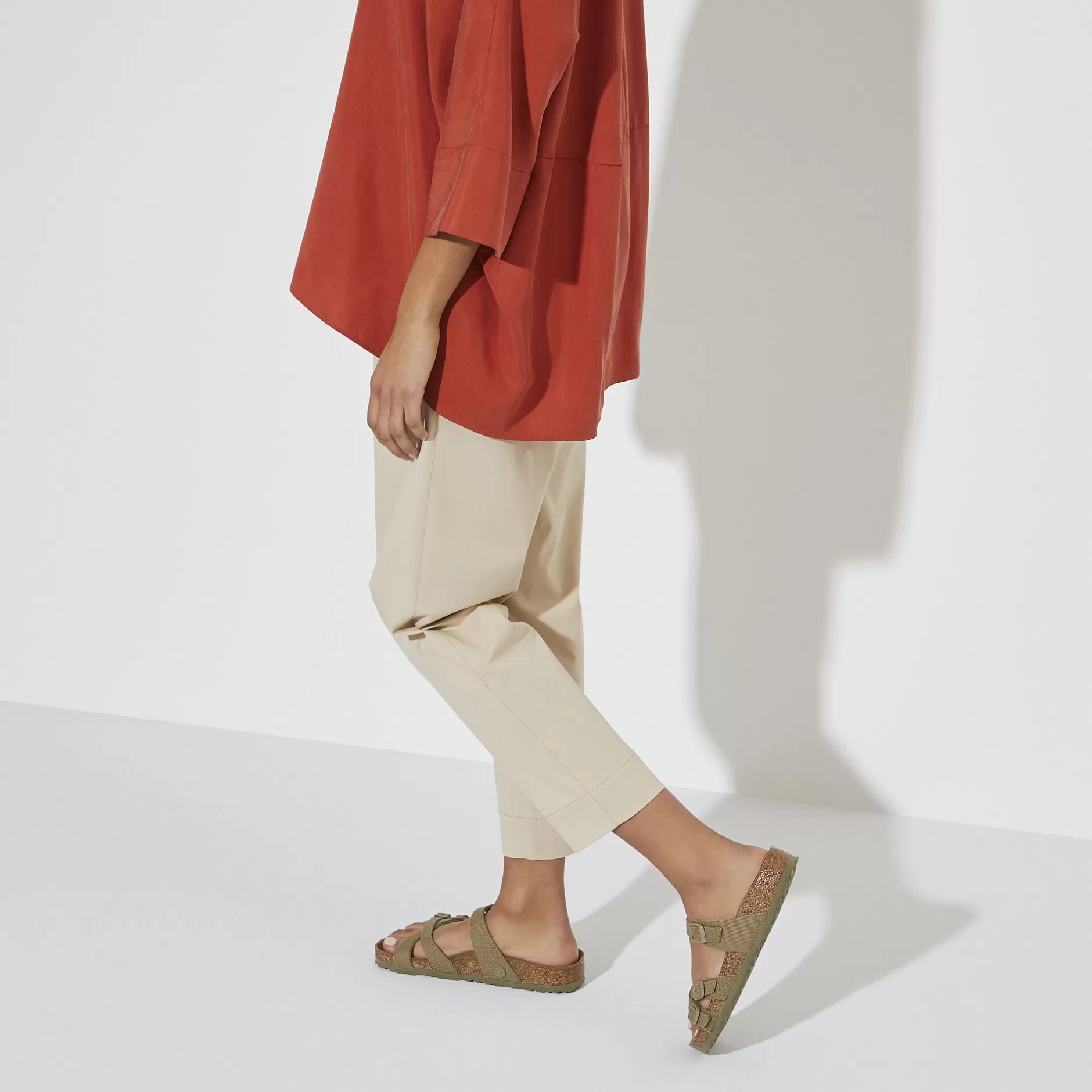 Birkenstock Franca Vegan Faded Khaki Cheap