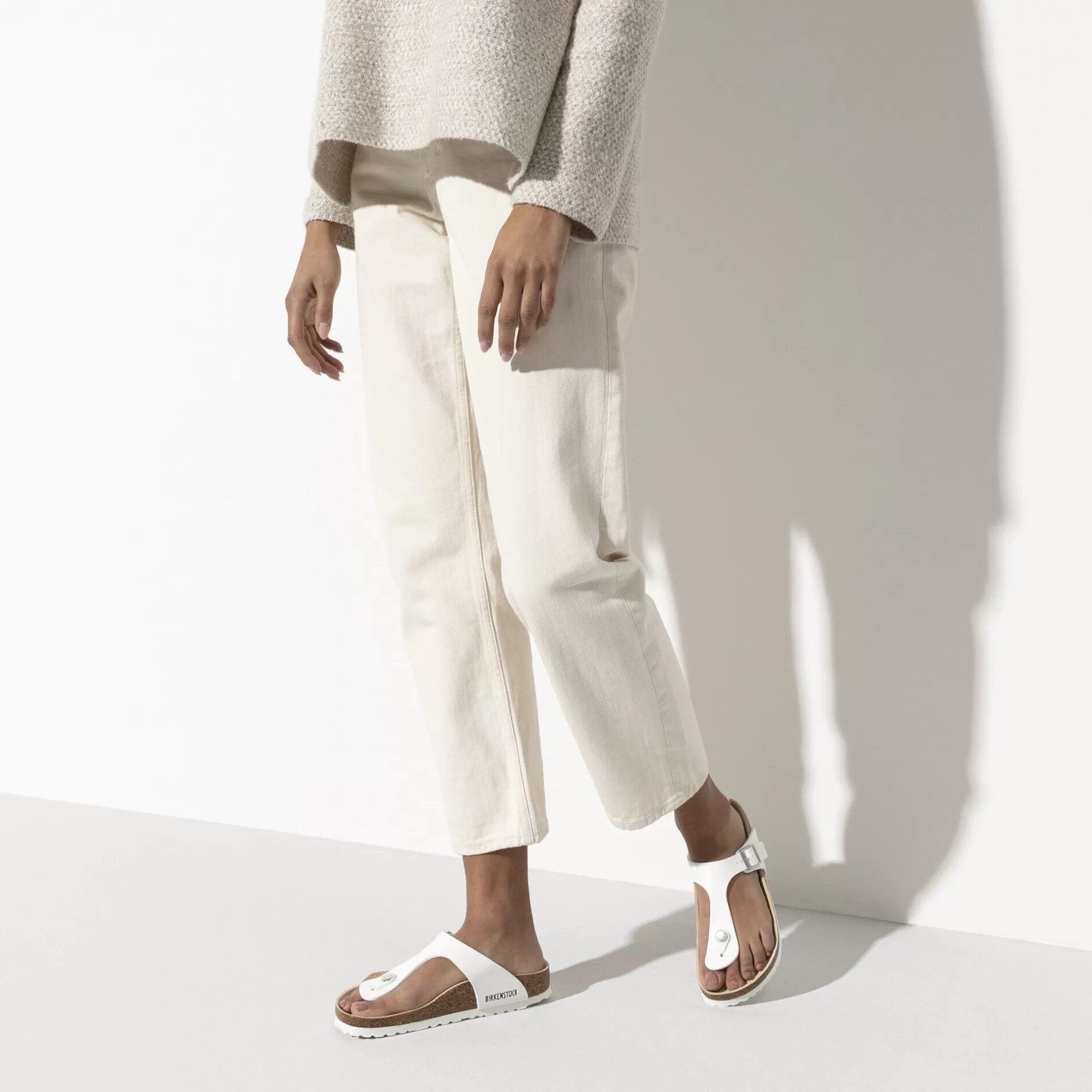 Birkenstock Gizeh White Cheap