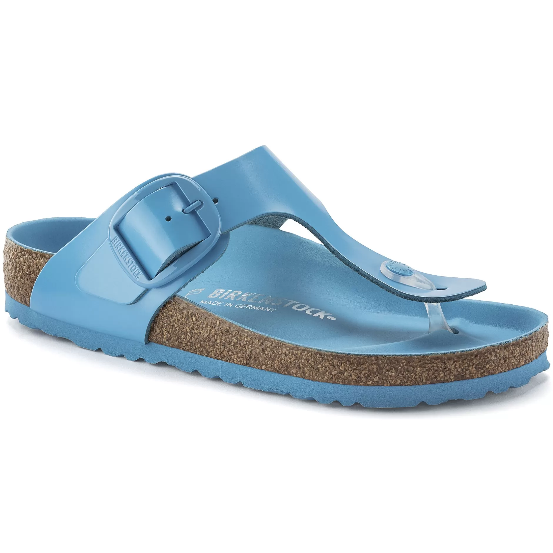Birkenstock Gizeh Big Buckle High Shine Sky Blue Outlet
