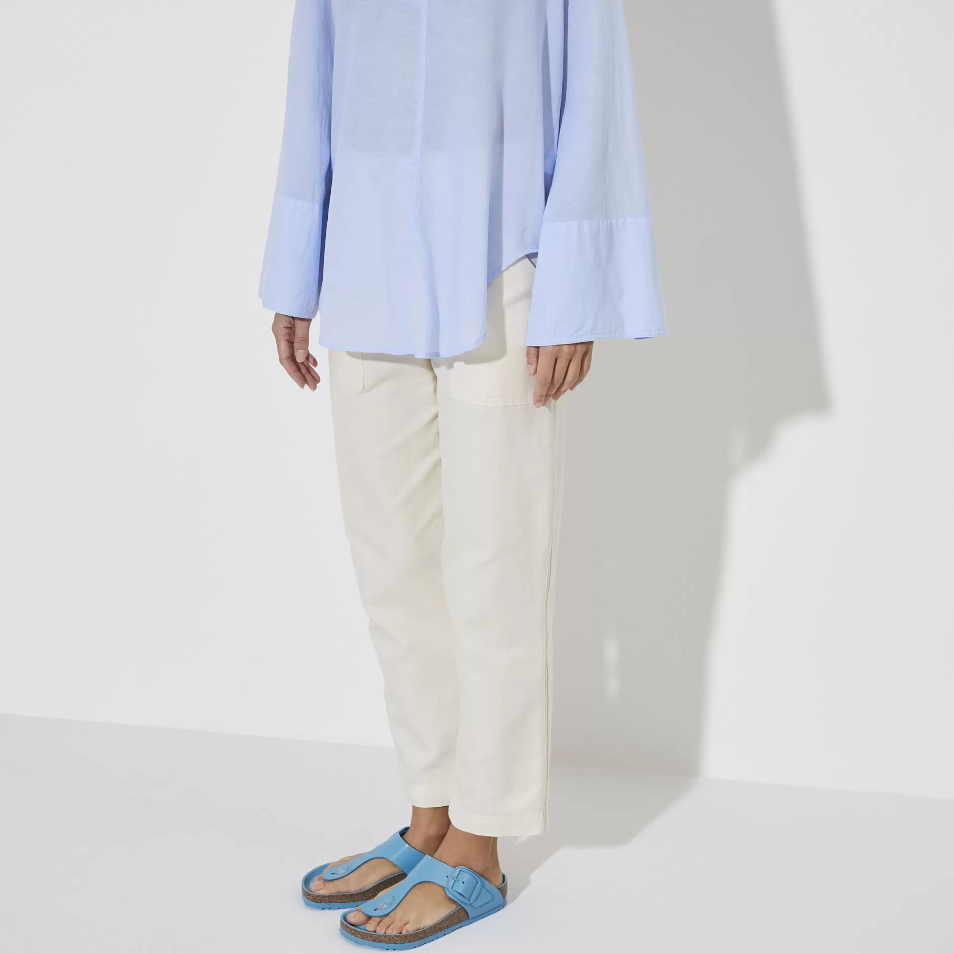 Birkenstock Gizeh Big Buckle High Shine Sky Blue Outlet