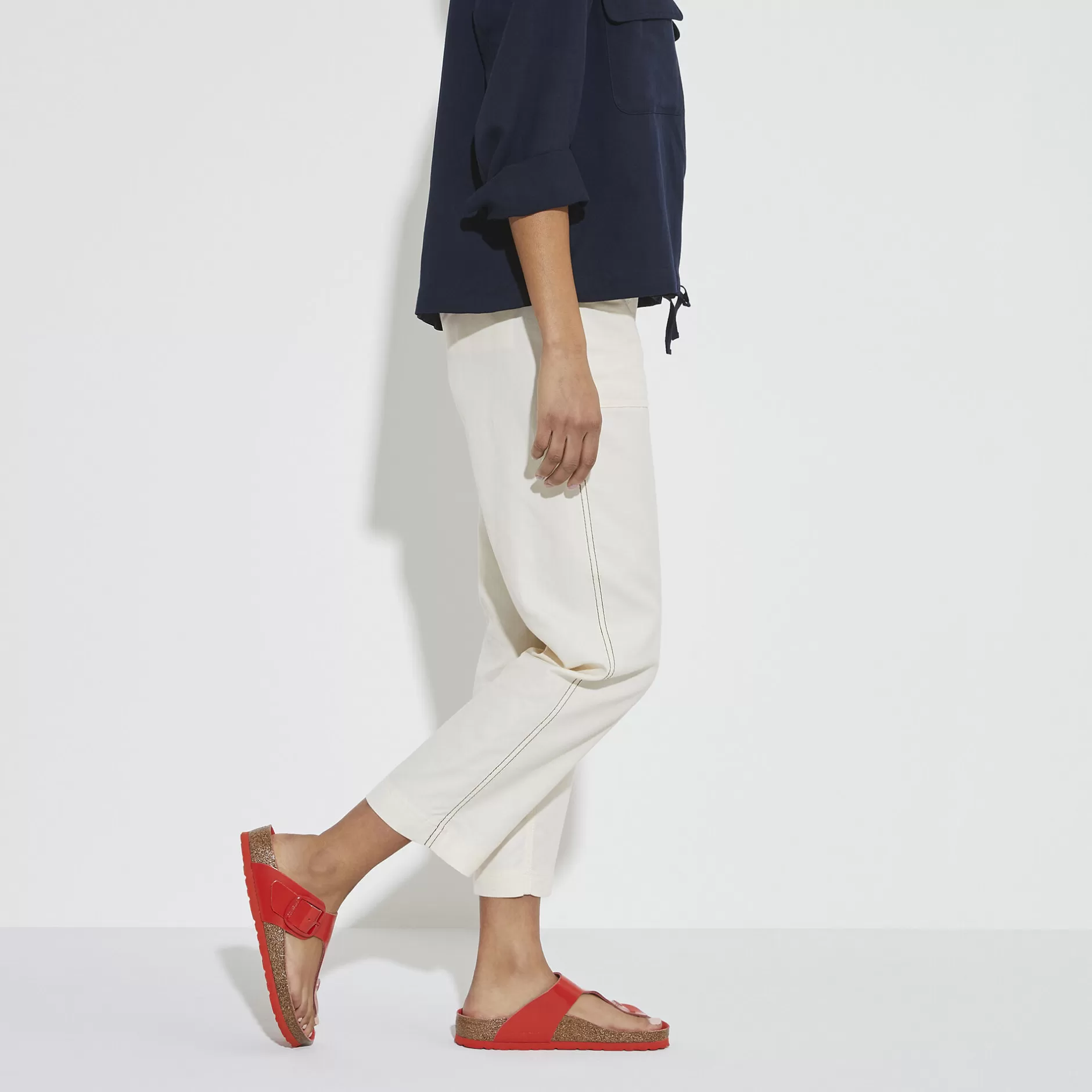 Birkenstock Gizeh Big Buckle High Shine Tomato Clearance