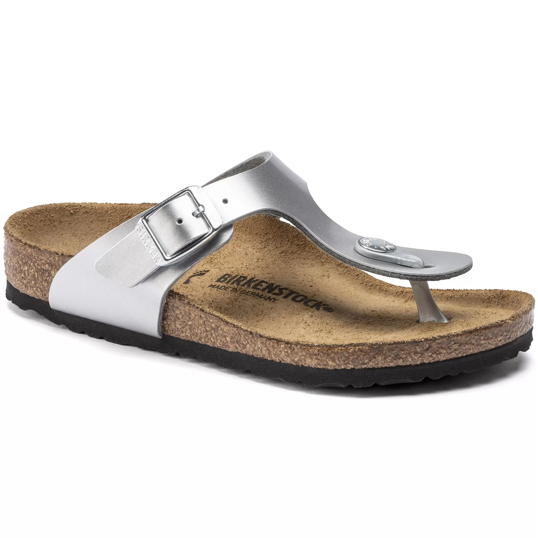 Birkenstock Gizeh Kids Electric Metallic Silver Cheap