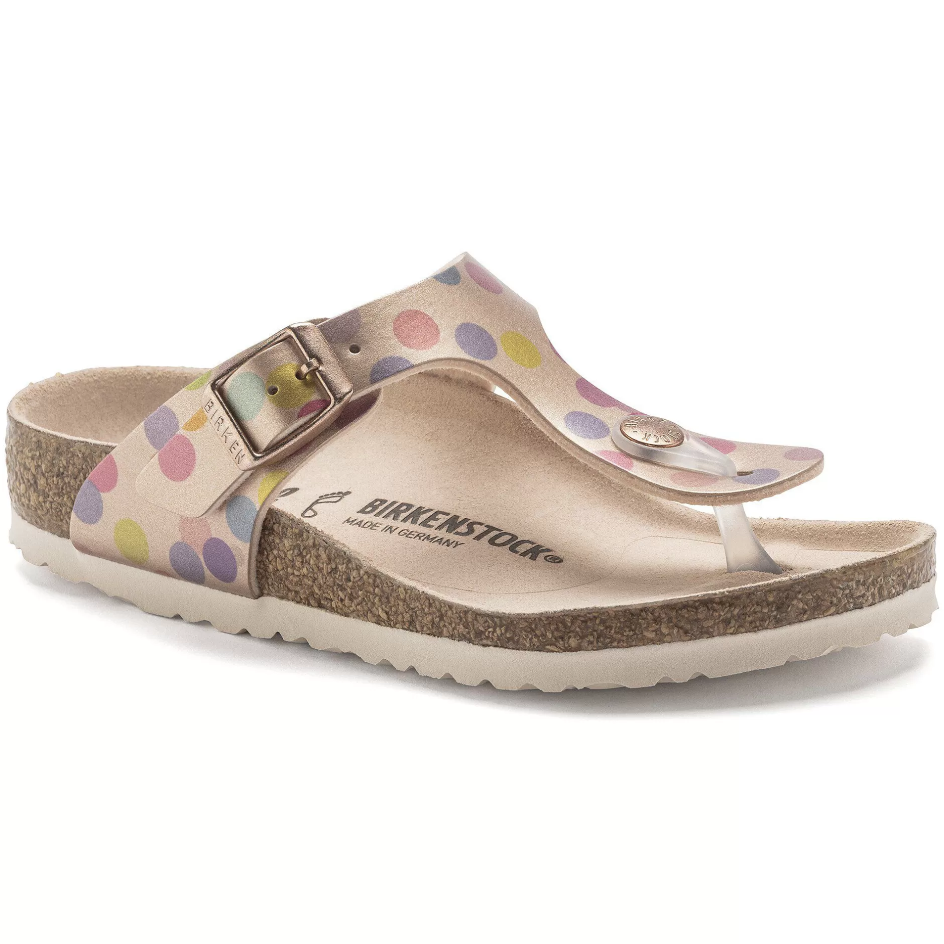 Birkenstock Gizeh Kids Bs Electric Metallic Dots Copper Cheap