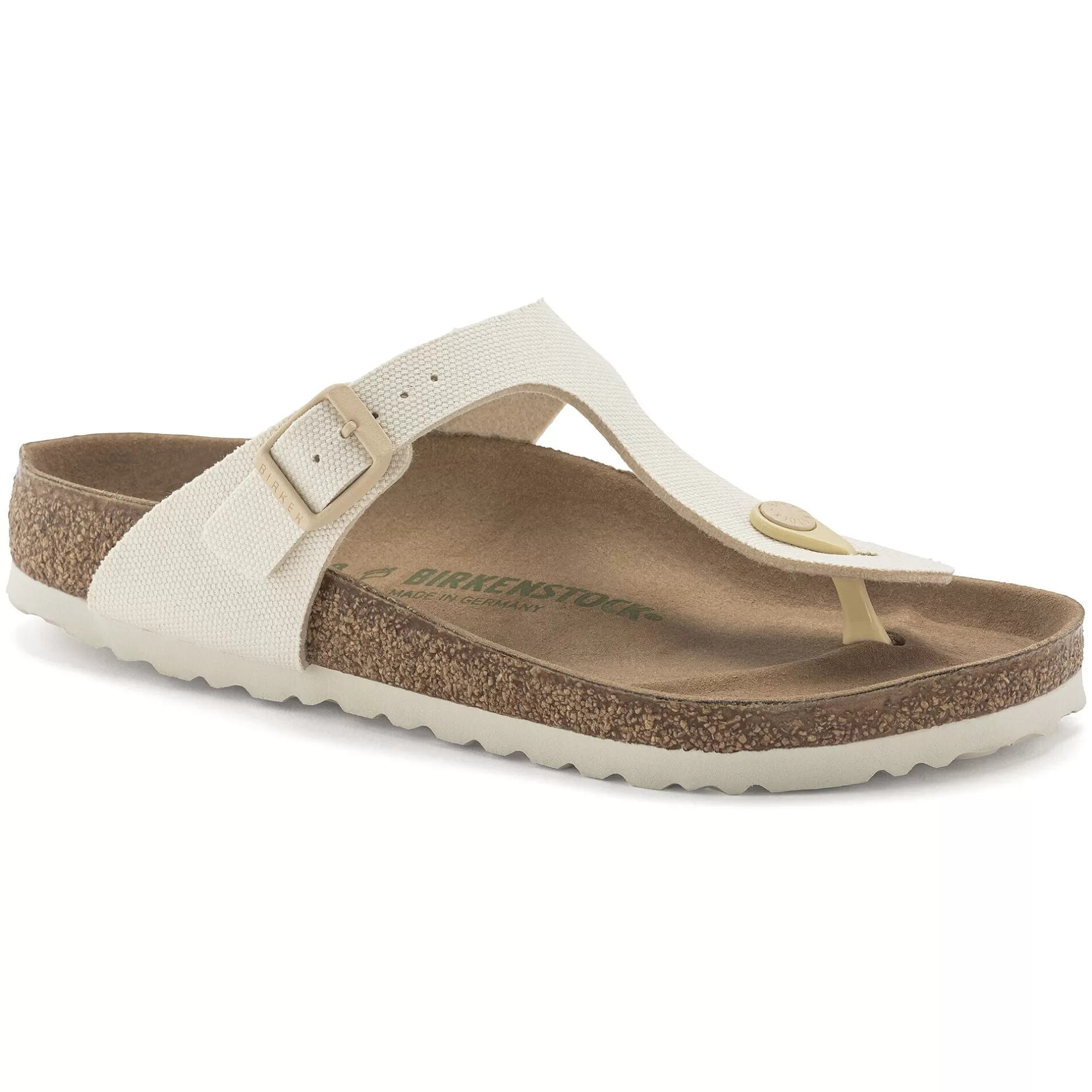 Birkenstock Gizeh Vegansk Canvas Eggshell Hot