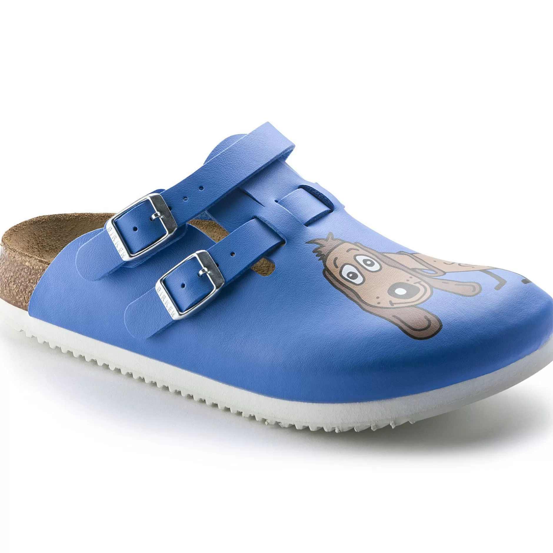 Birkenstock Kay Sl Dog Blue Background Store