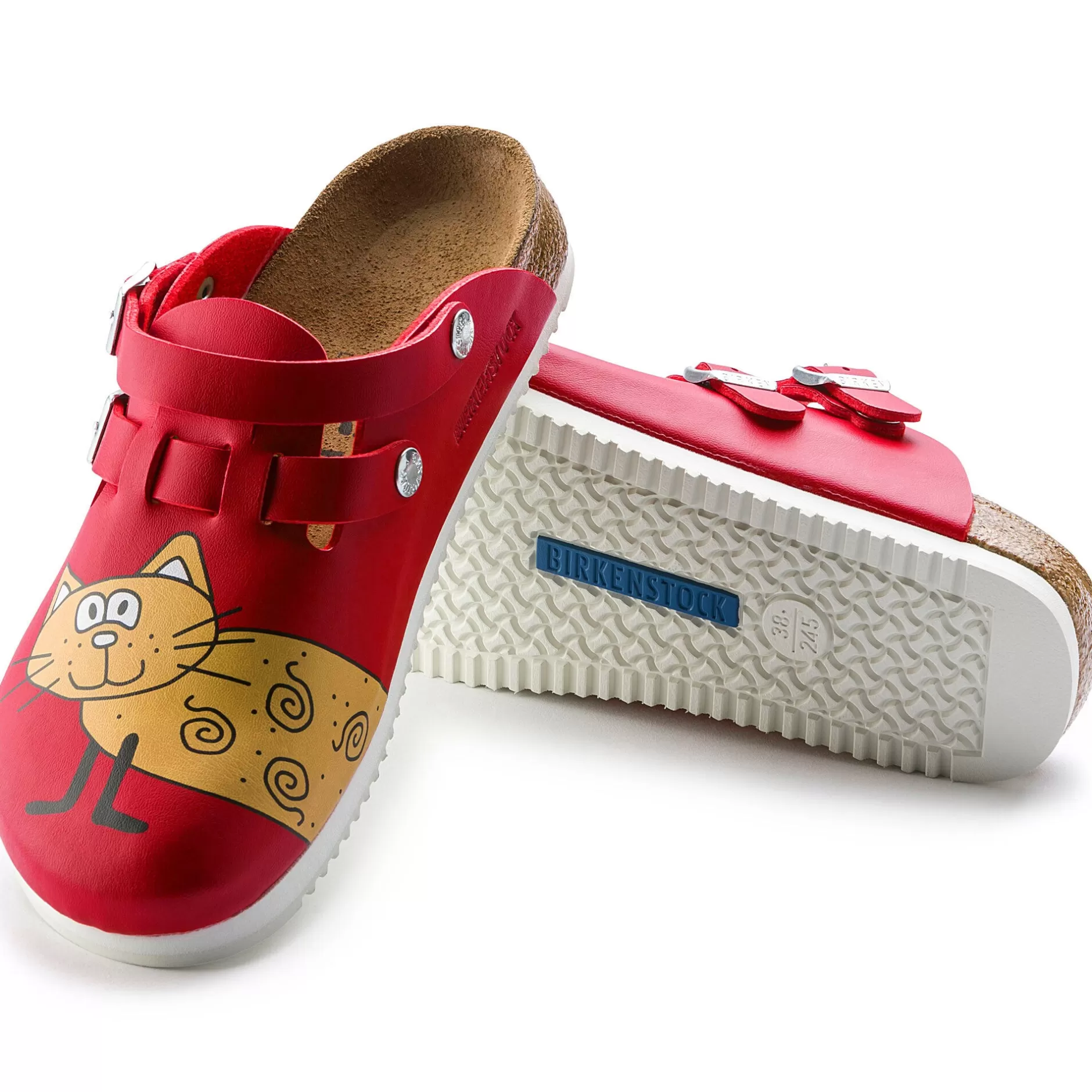 Birkenstock Kay Sl Cat Red Background New