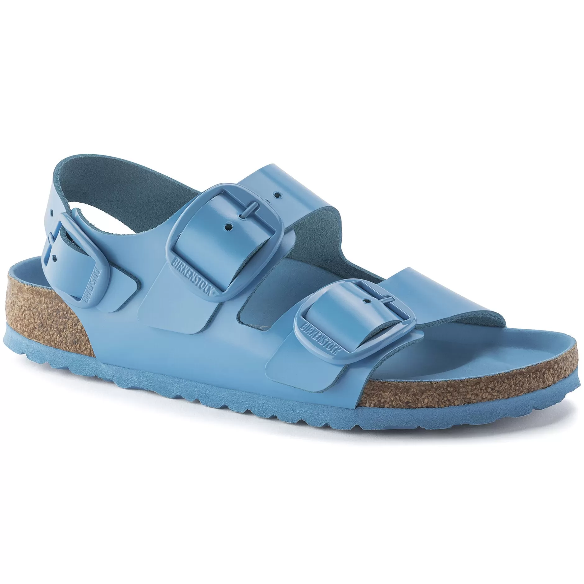 Birkenstock Milano Big Buckle High Shine Sky Blue Cheap