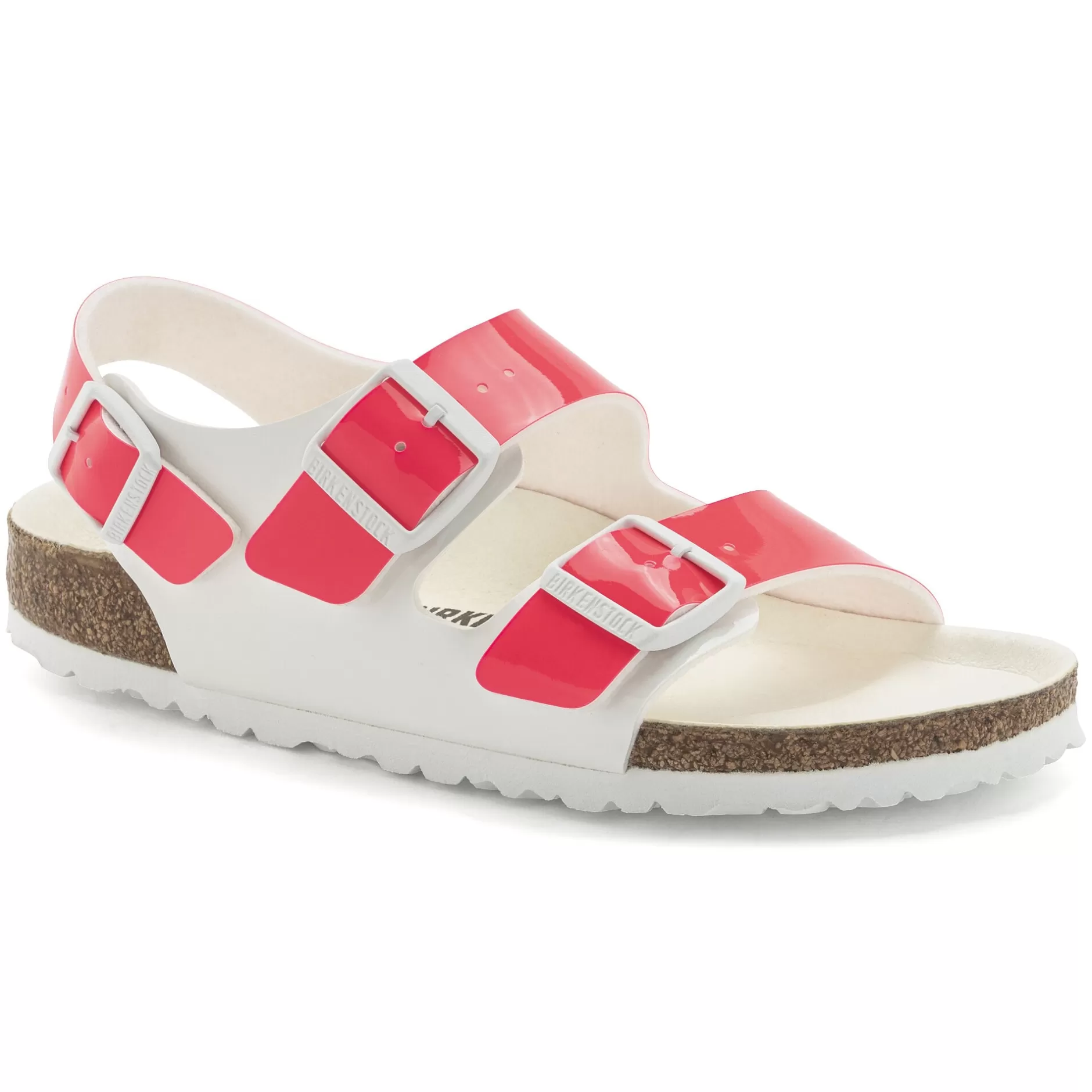 Birkenstock Milano Bs Neon Pink/White Patent Fashion