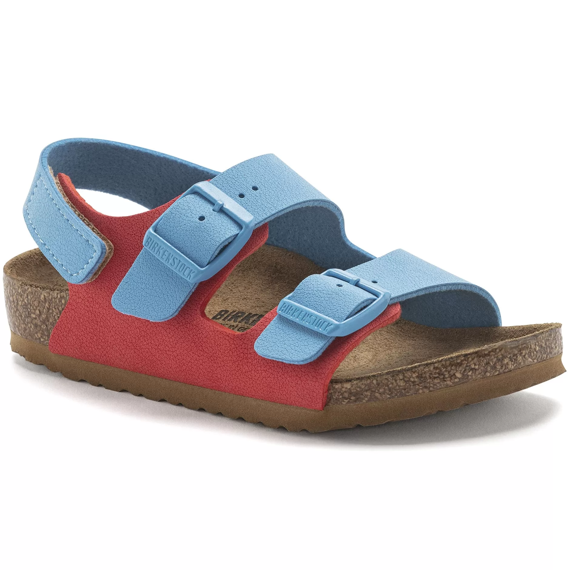 Birkenstock Milano Hl Kids Sky Blue/Active Red Clearance