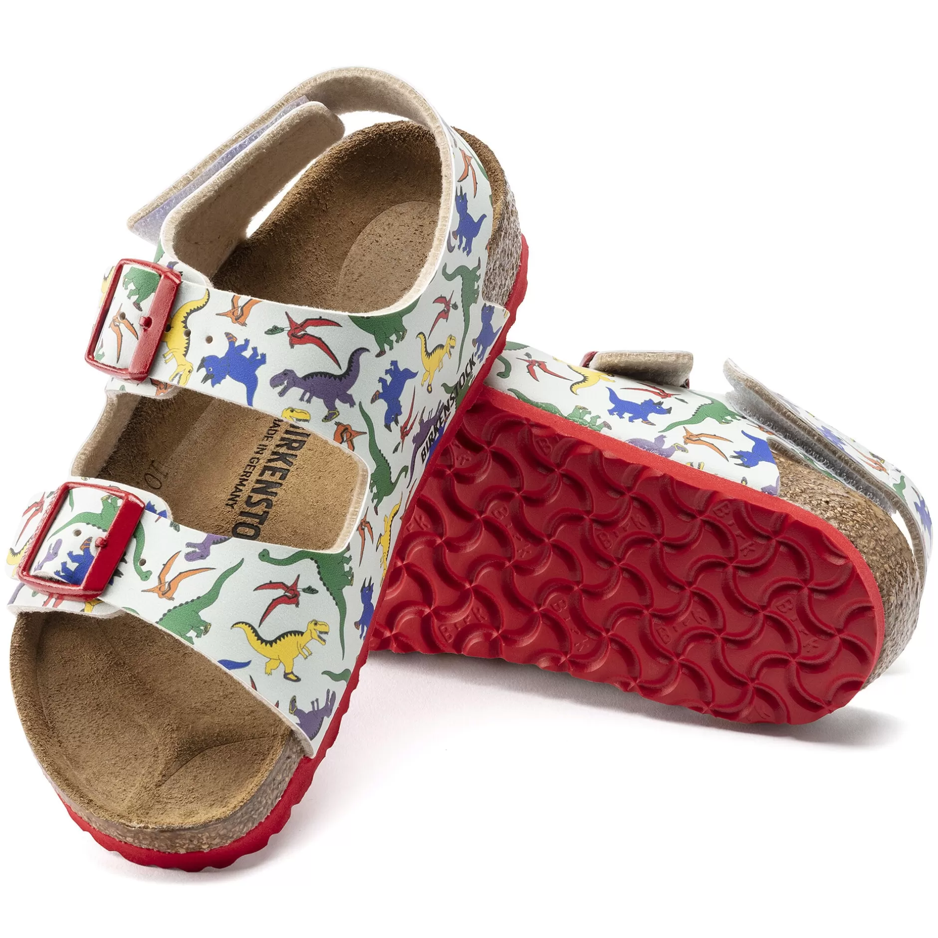 Birkenstock Milano Hl Kids Best Friends Dino Multi New