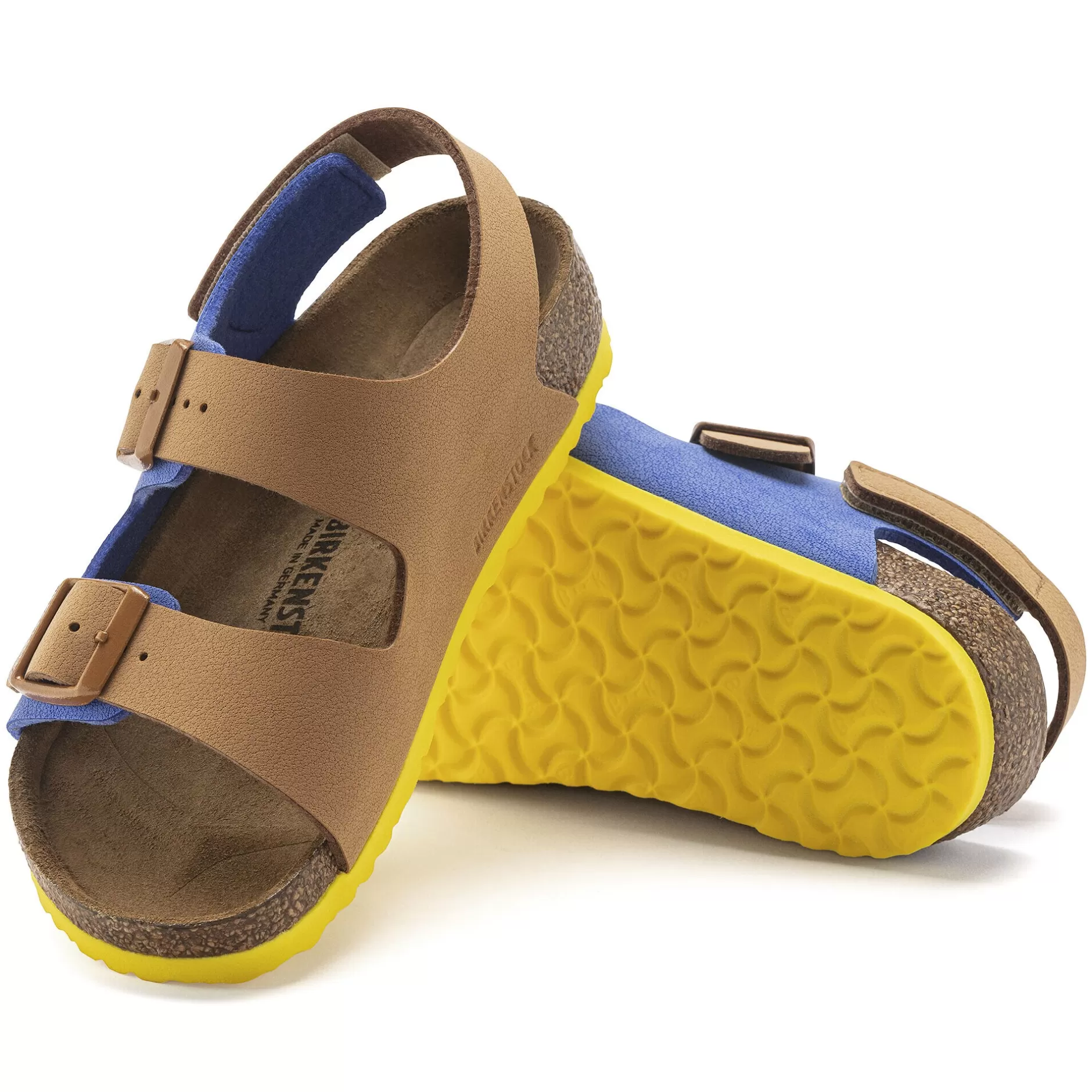 Birkenstock Milano Hl Kids Caramel/Ultra Blue Cheap