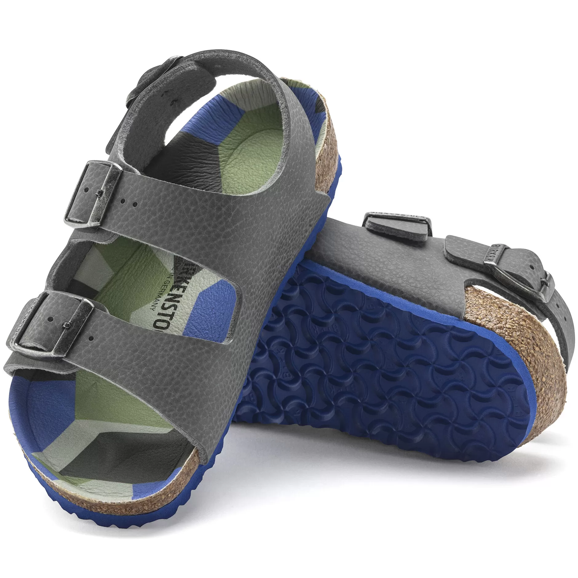 Birkenstock Milano Kids Desert Soil Camo Gray Online