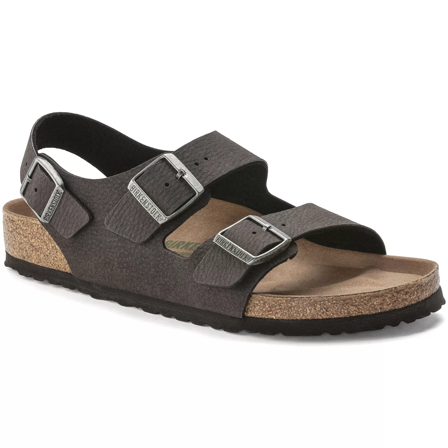Birkenstock Milano Vegansk Desert Dust Black Shop