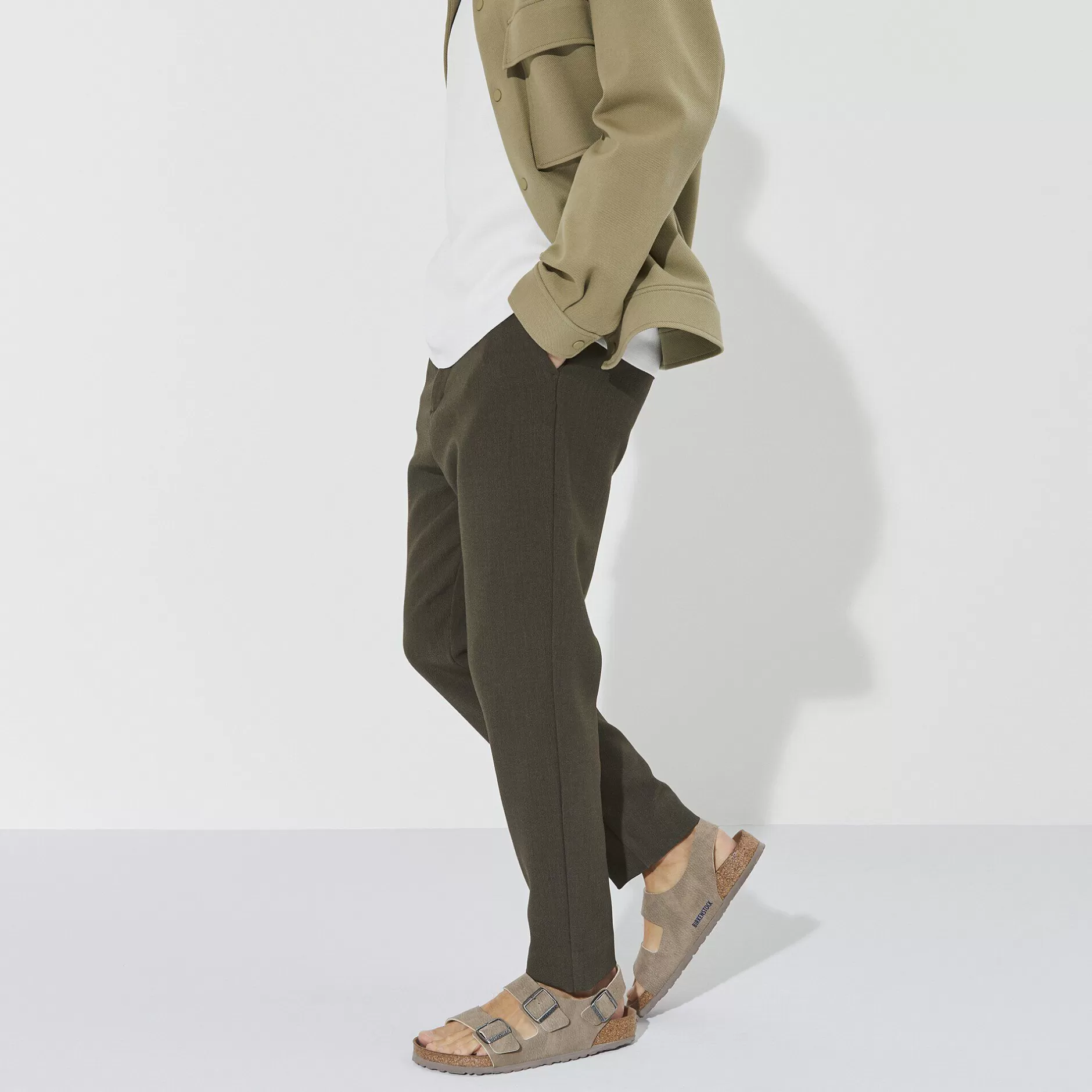 Birkenstock Milano Vegansk Desert Dust Gray Taupe Sale
