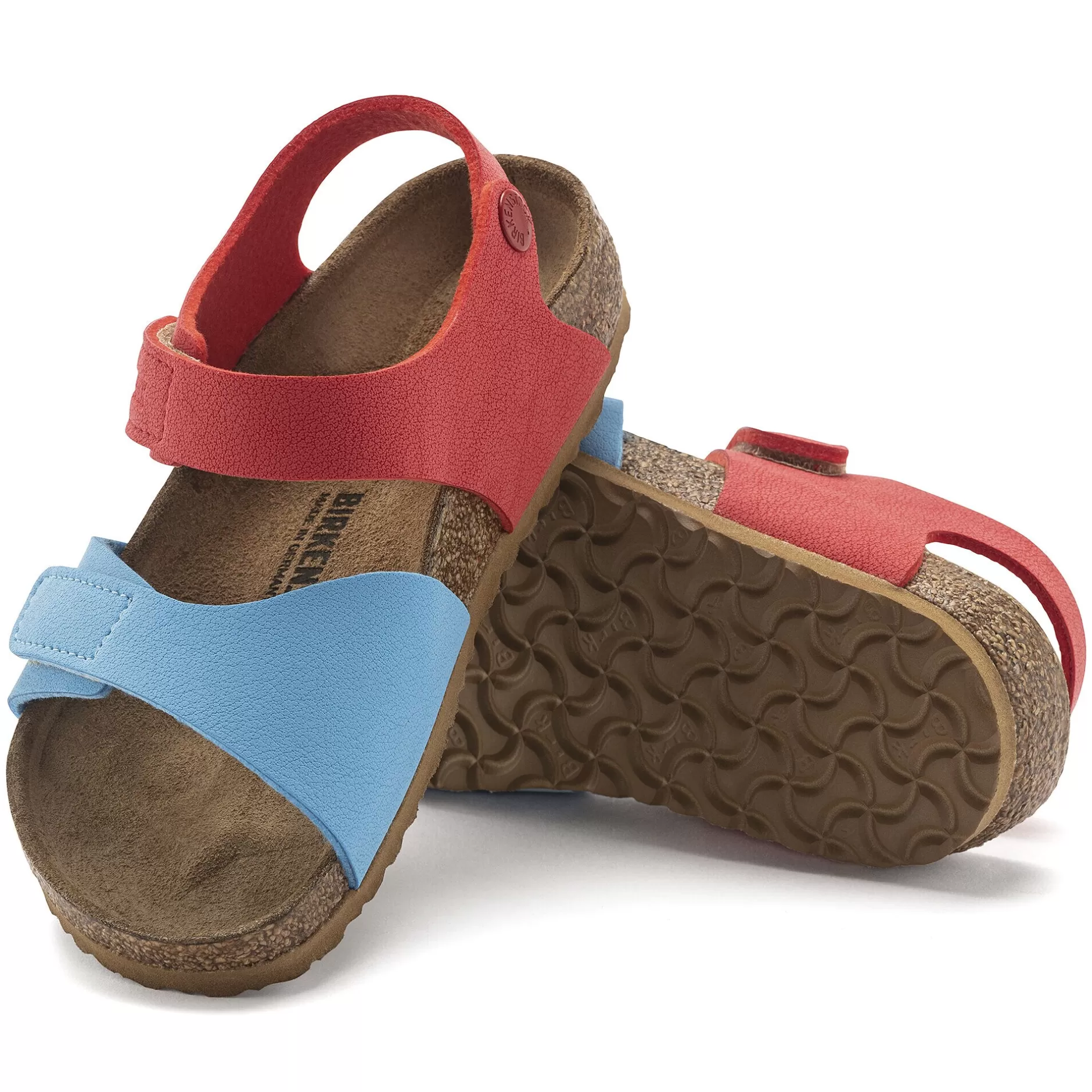 Birkenstock Palu Kids Logo Bs Sky Blue/Active Red Shop