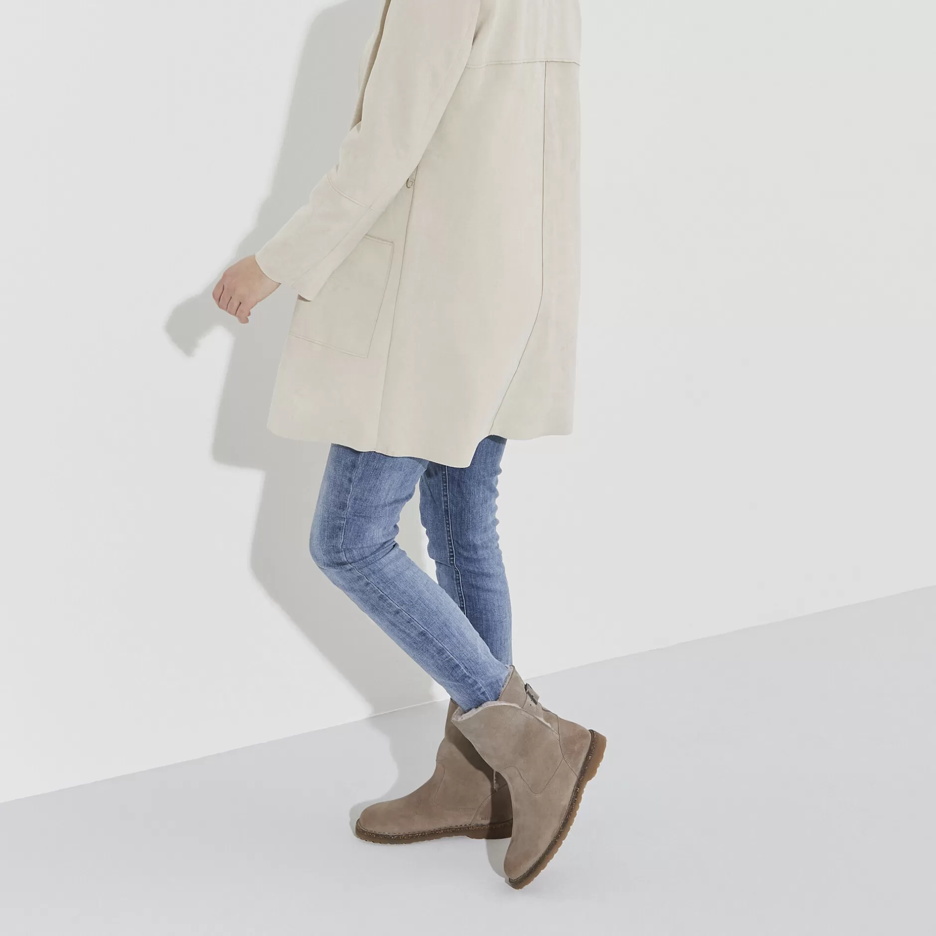 Birkenstock Uppsala Lammeskind Gray Taupe Best Sale