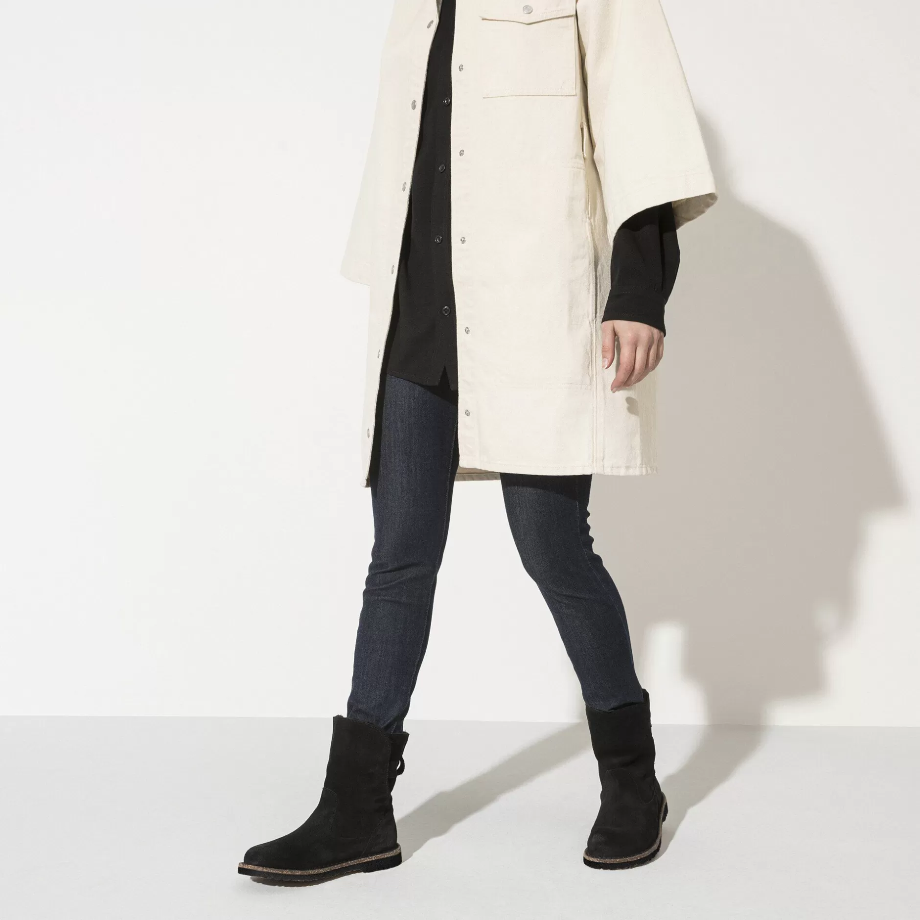 Birkenstock Uppsala Lammeskind Black Clearance