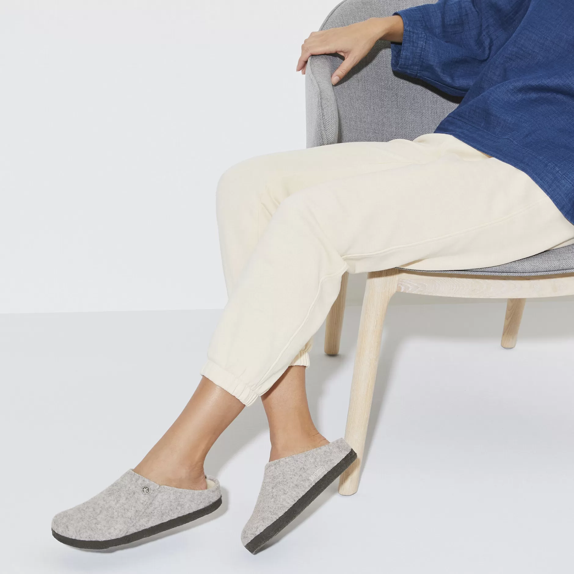 Birkenstock Zermatt Lammeskind Light Grey Cheap